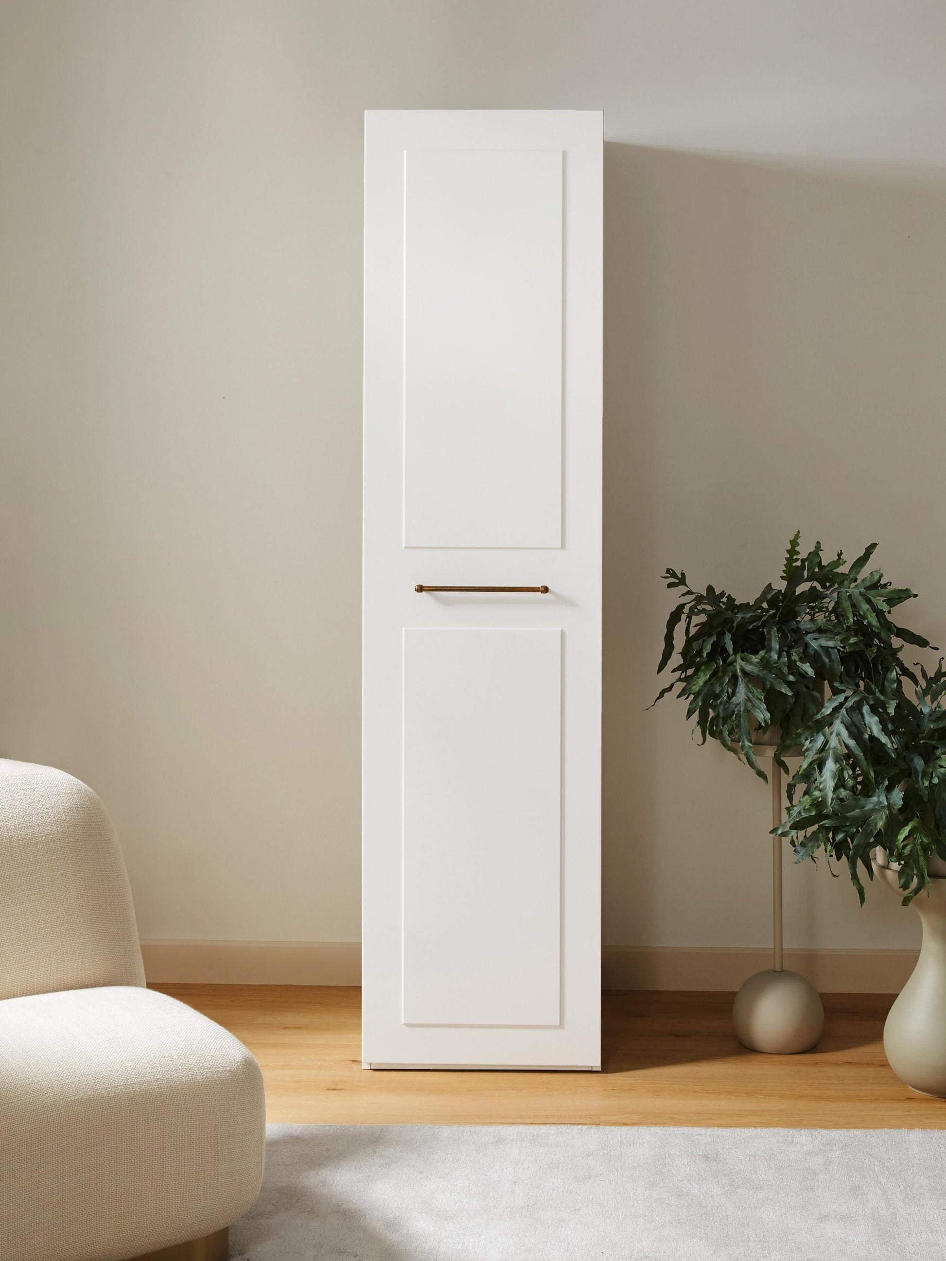 Charlotta Modular Hinged-Door Wardrobe, 50 cm Wide, in Various Sizes