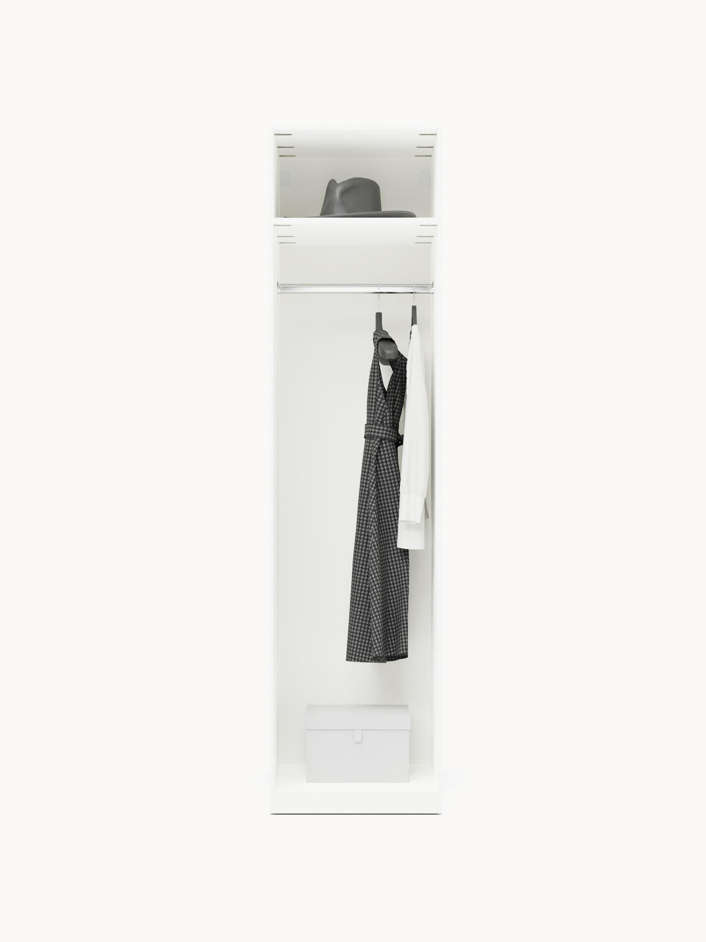 Charlotta Modular Hinged-Door Wardrobe, 50 cm Wide, in Various Sizes