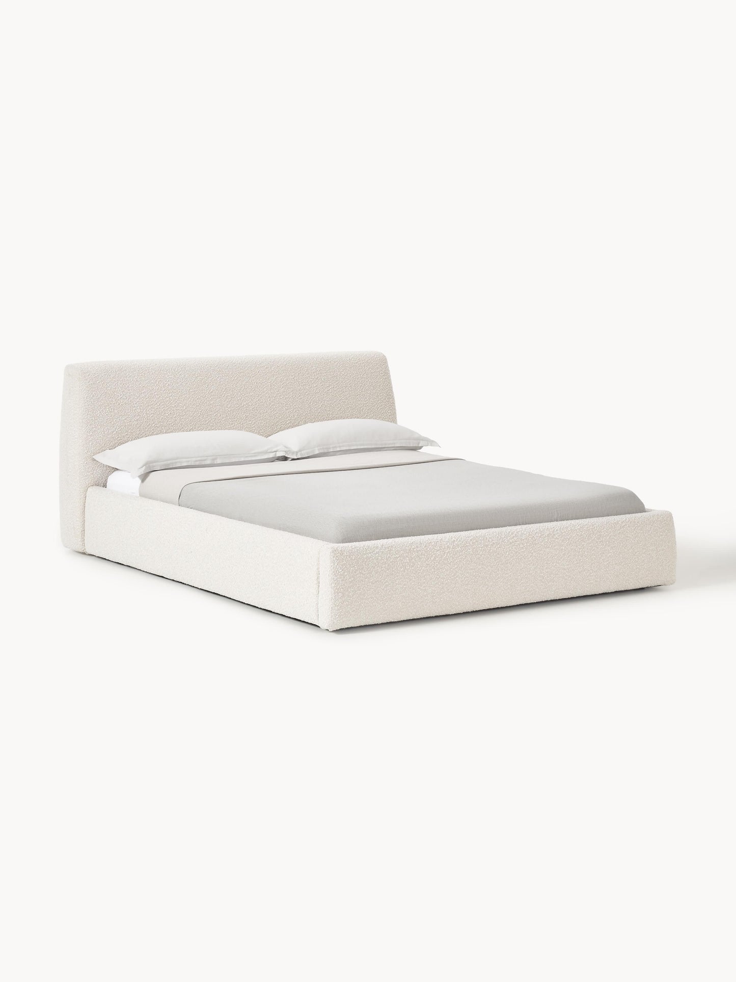 Clovis Bouclé Upholstered Bed
