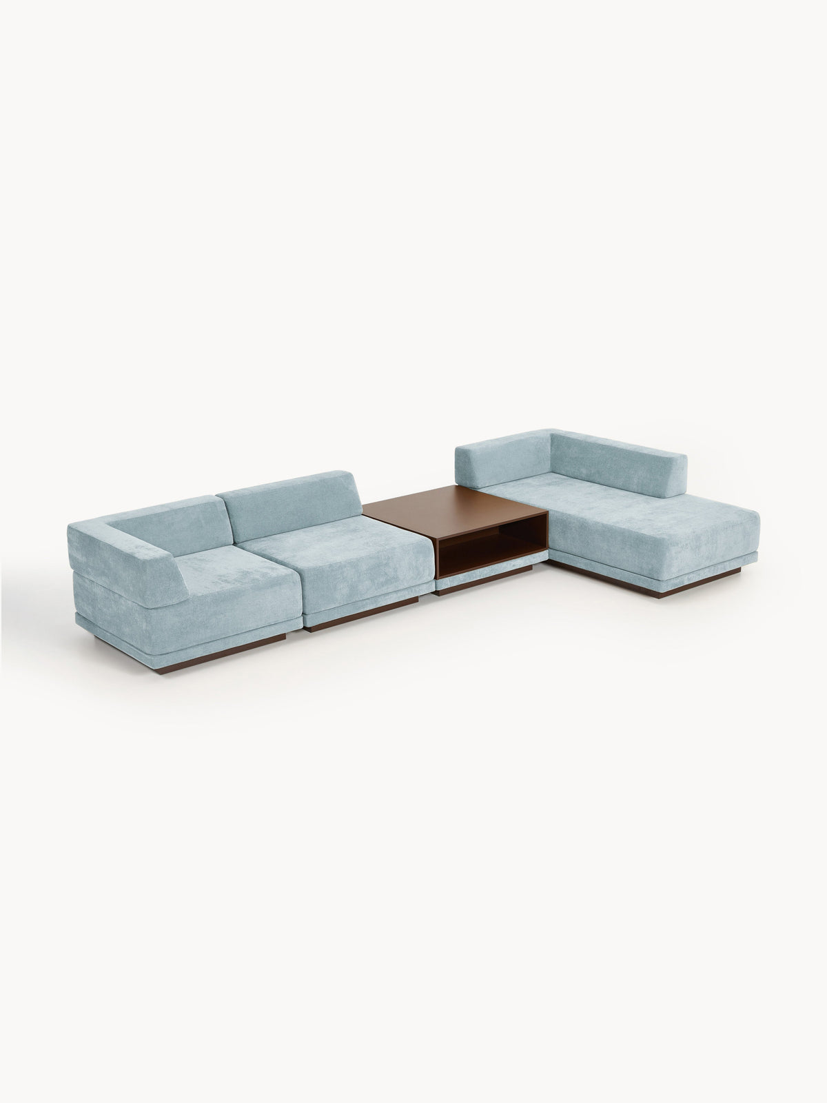 Colven Modular Corner Sofa (4-Seater) with Coffee Table