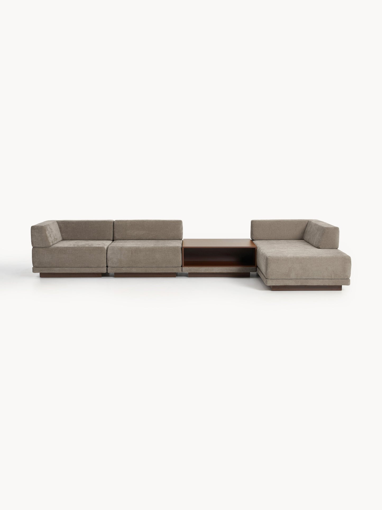 Colven Modular Corner Sofa (4-Seater) with Coffee Table