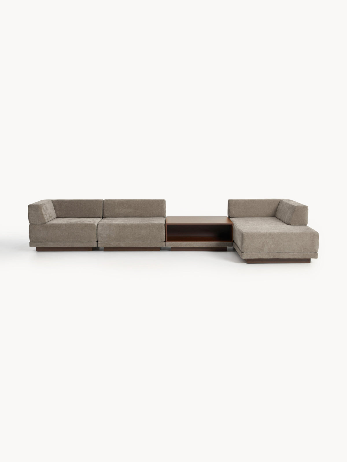 Colven Modular Corner Sofa (4-Seater) with Coffee Table