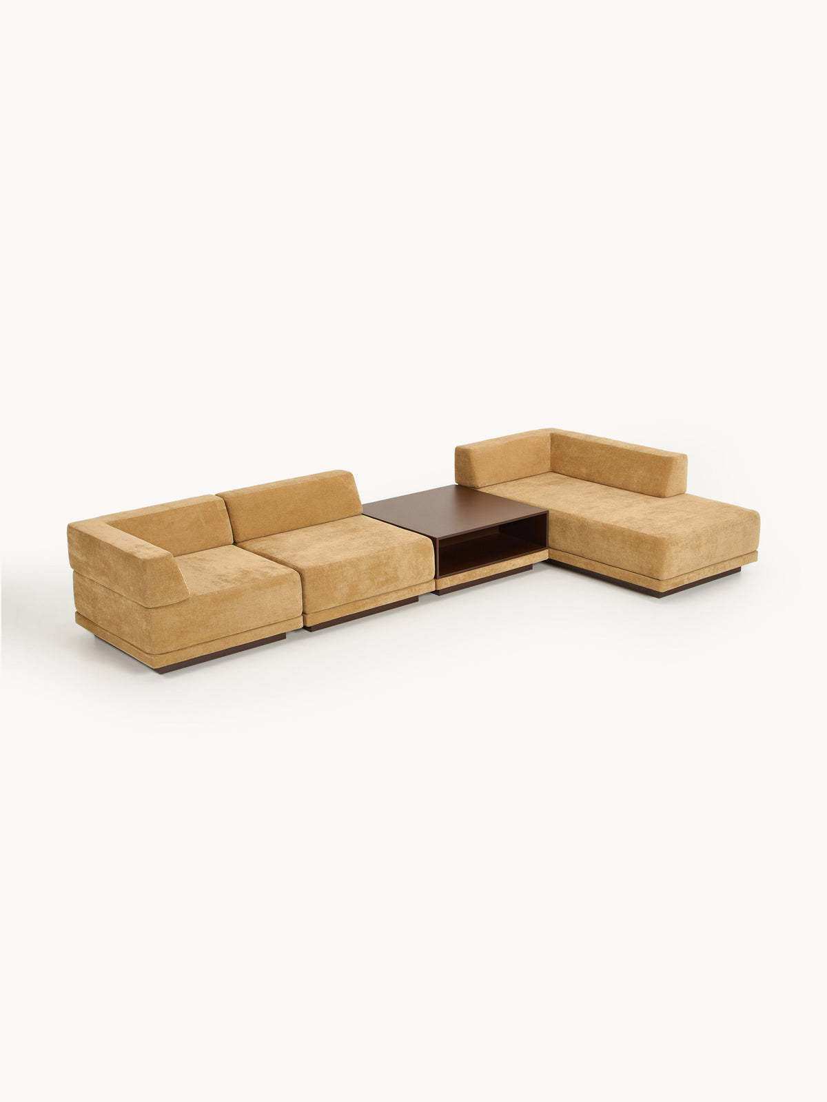 Colven Modular Corner Sofa (4-Seater) with Coffee Table