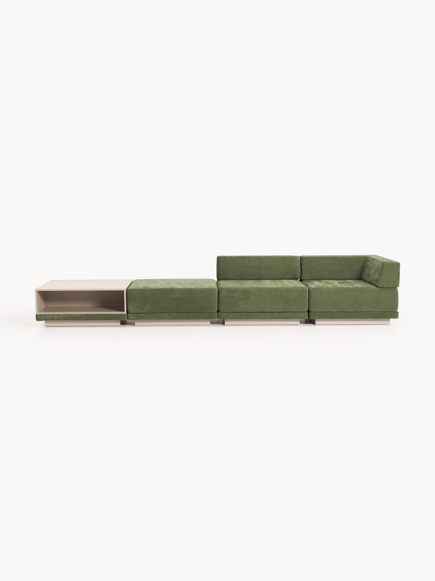 Colven Modular Sofa (4-Seater) with Coffee Table & Ottoman