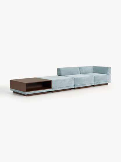 Colven Modular Sofa (4-Seater) with Coffee Table & Ottoman