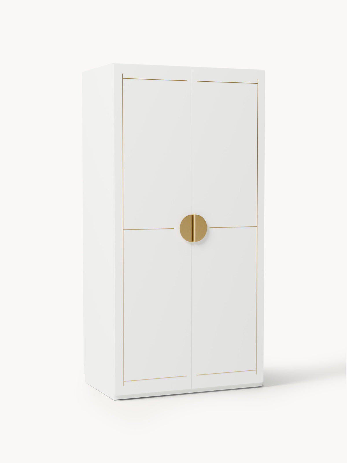 Denelle Modular Hinged-Door Wardrobe, 100 cm Wide, in Various Sizes