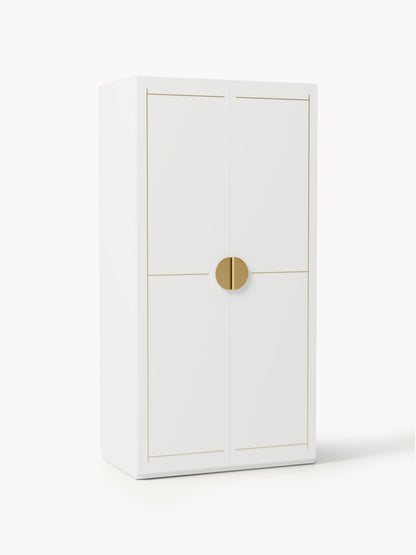 Denelle Modular Hinged-Door Wardrobe, 100 cm Wide, in Various Sizes