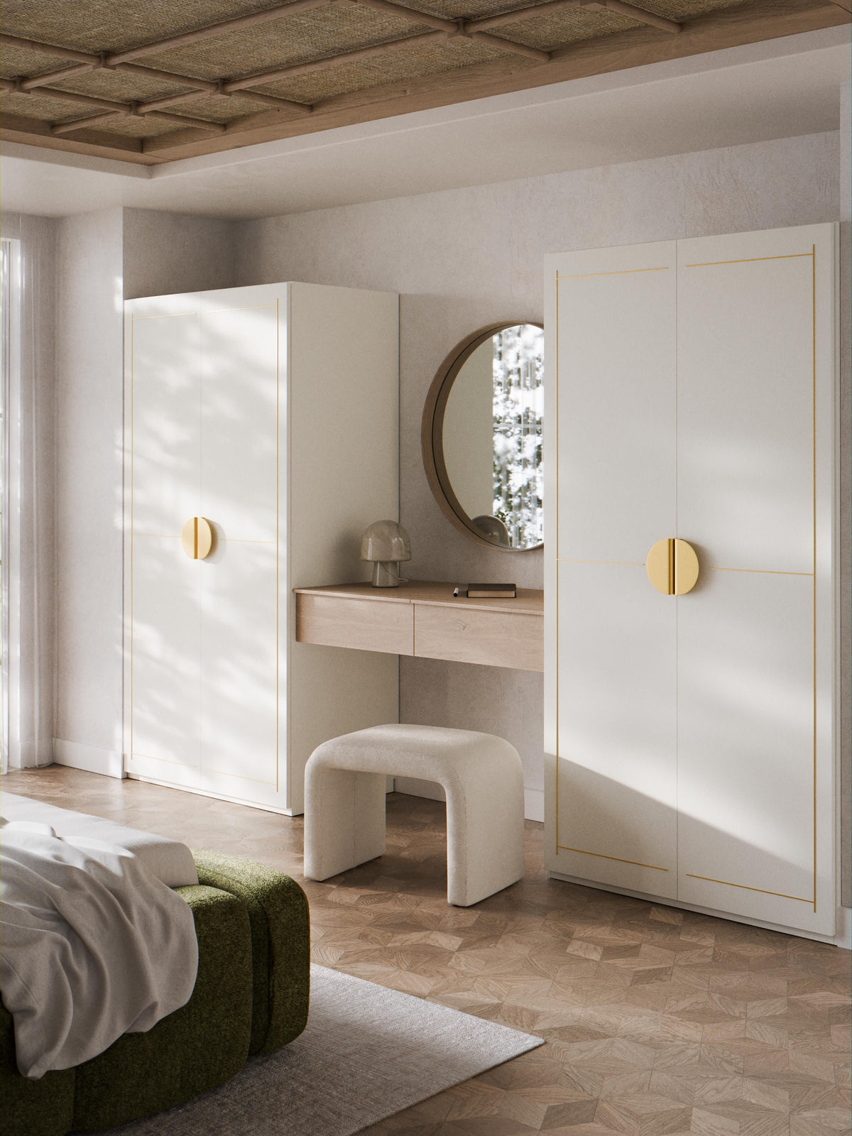 Denelle Modular Hinged-Door Wardrobe, 100 cm Wide, in Various Sizes