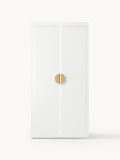 Denelle Modular Hinged-Door Wardrobe, 100 cm Wide, in Various Sizes