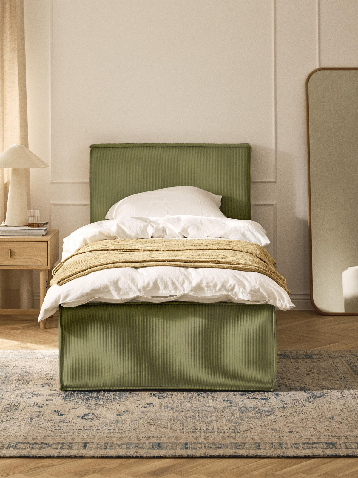 Dreanne Corduroy Single Bed