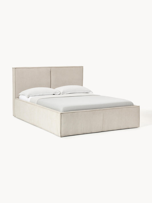 Dreanne Corduroy Upholstered Bed