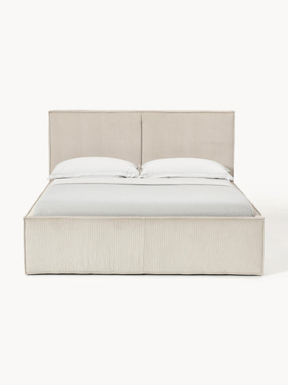 Dreanne Corduroy Upholstered Bed