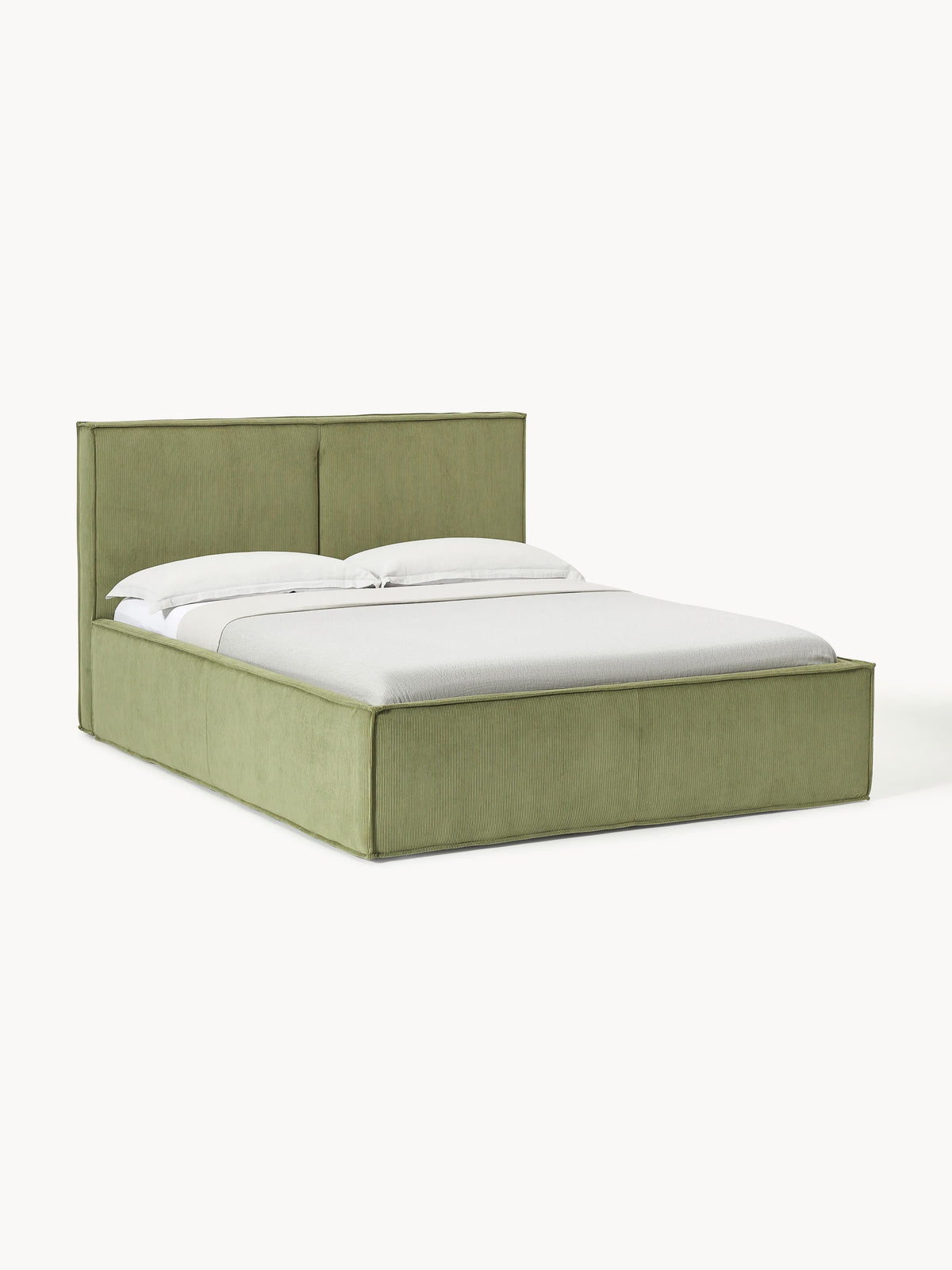 Dreanne Corduroy Upholstered Bed with Storage