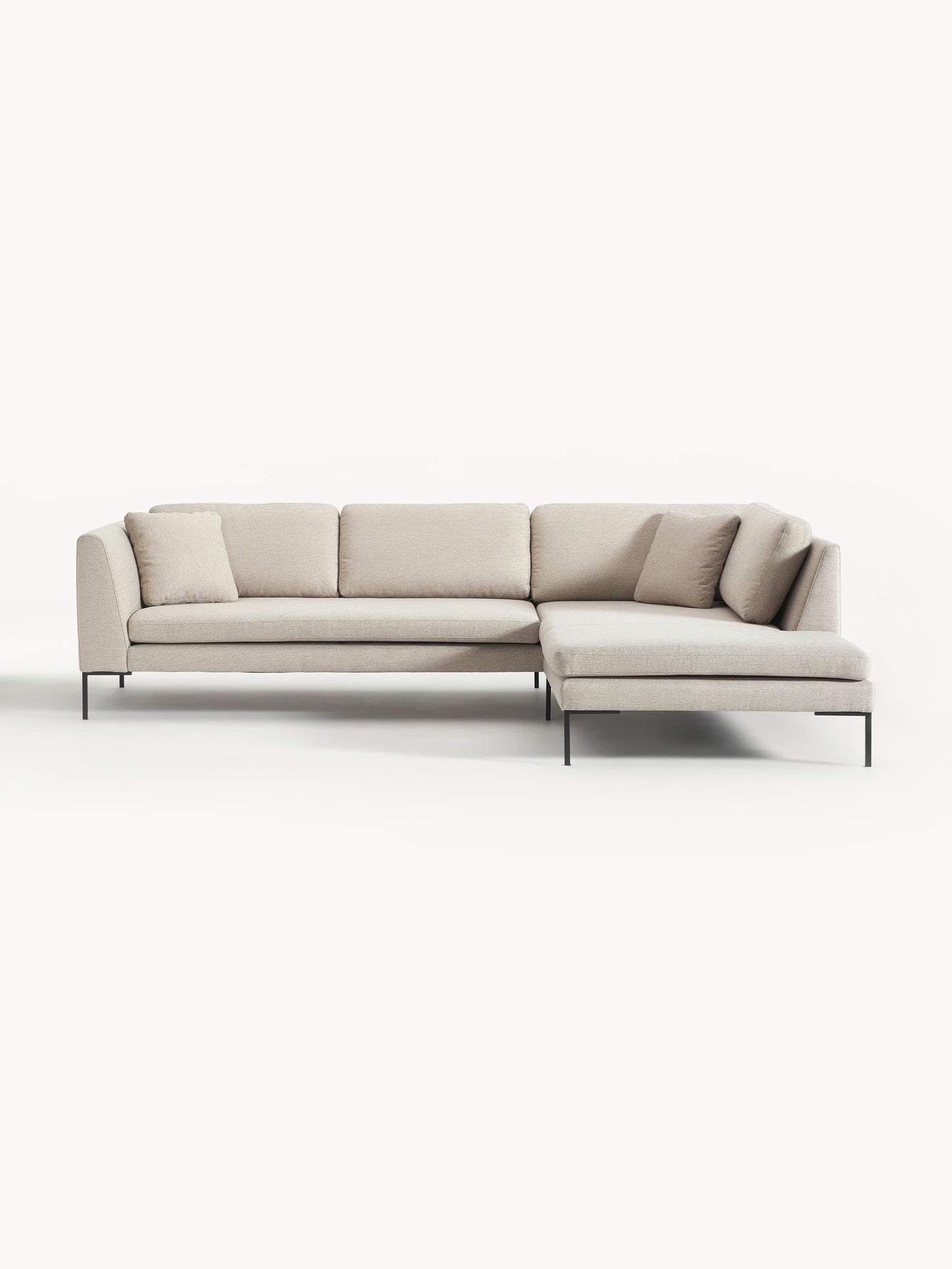 Emmelie Corner Sofa with Metal Legs