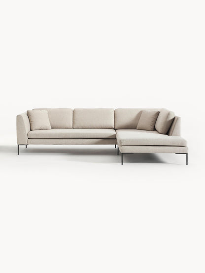 Emmelie Corner Sofa with Metal Legs