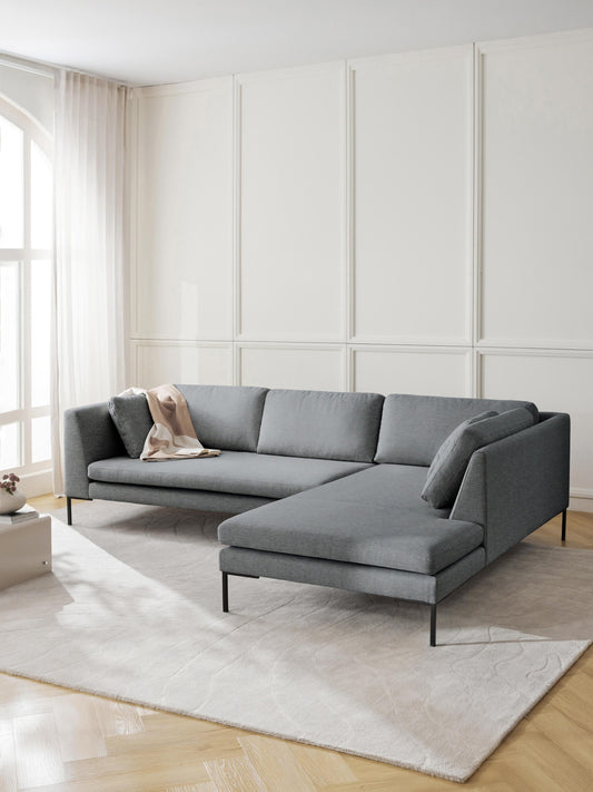 Emmelie Corner Sofa with Metal Legs