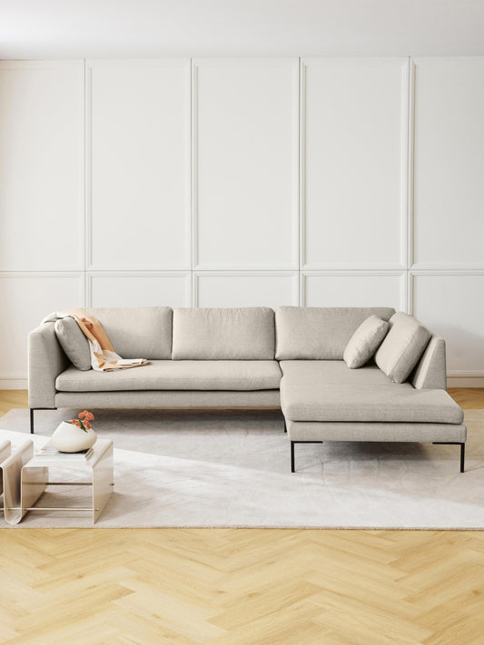 Emmelie Corner Sofa with Metal Legs