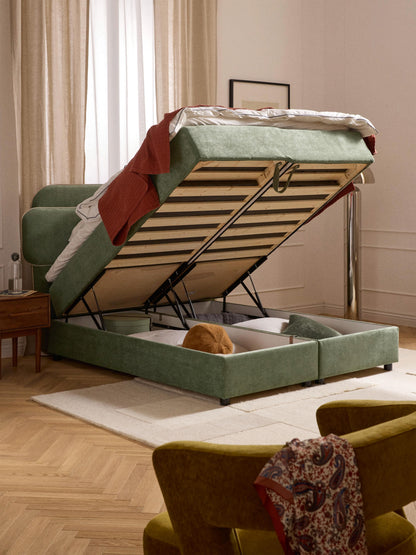 Enrina Box Spring Bed with Storage