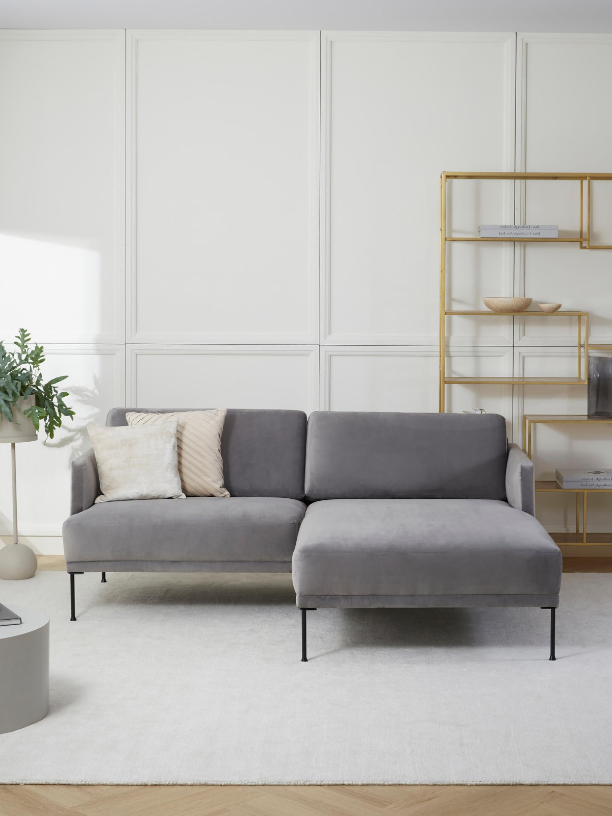 Fluenta Small Corner Sofa in Velvet