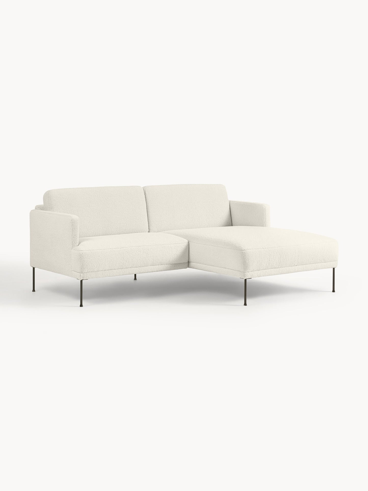 Fluenta Small Teddy Fabric Corner Sofa