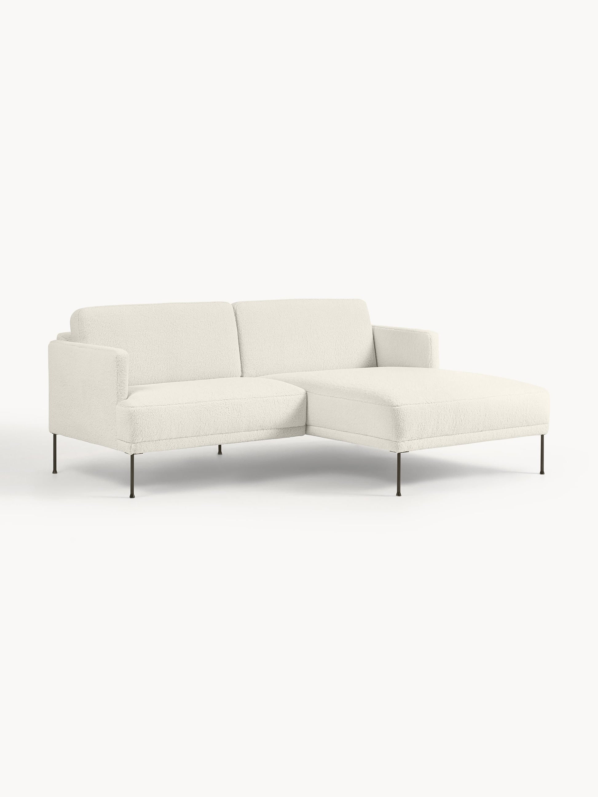 Fluenta Small Teddy Fabric Corner Sofa