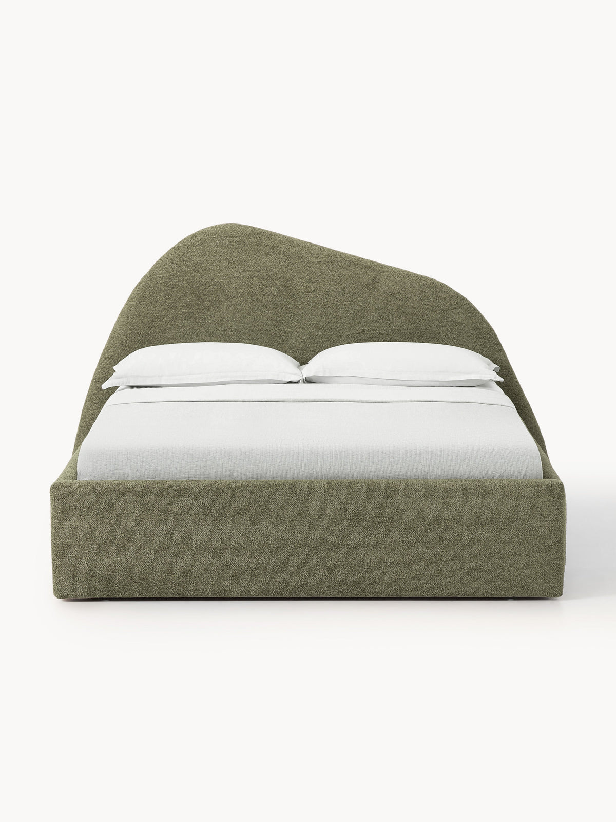 Garin Upholstered Bed in Bouclé