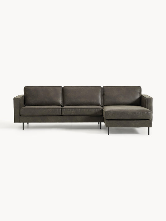 Hunton Leather Corner Sofa (3-Seater)