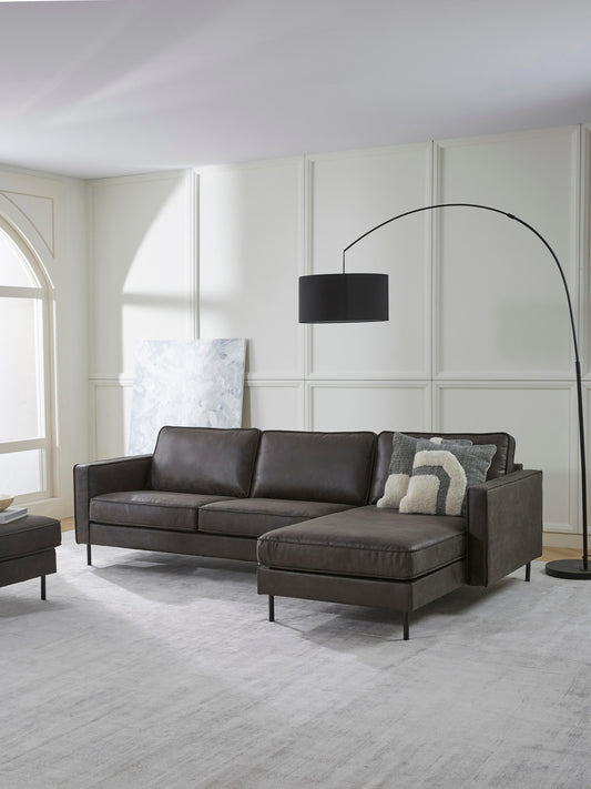 Hunton Leather Corner Sofa (3-Seater)