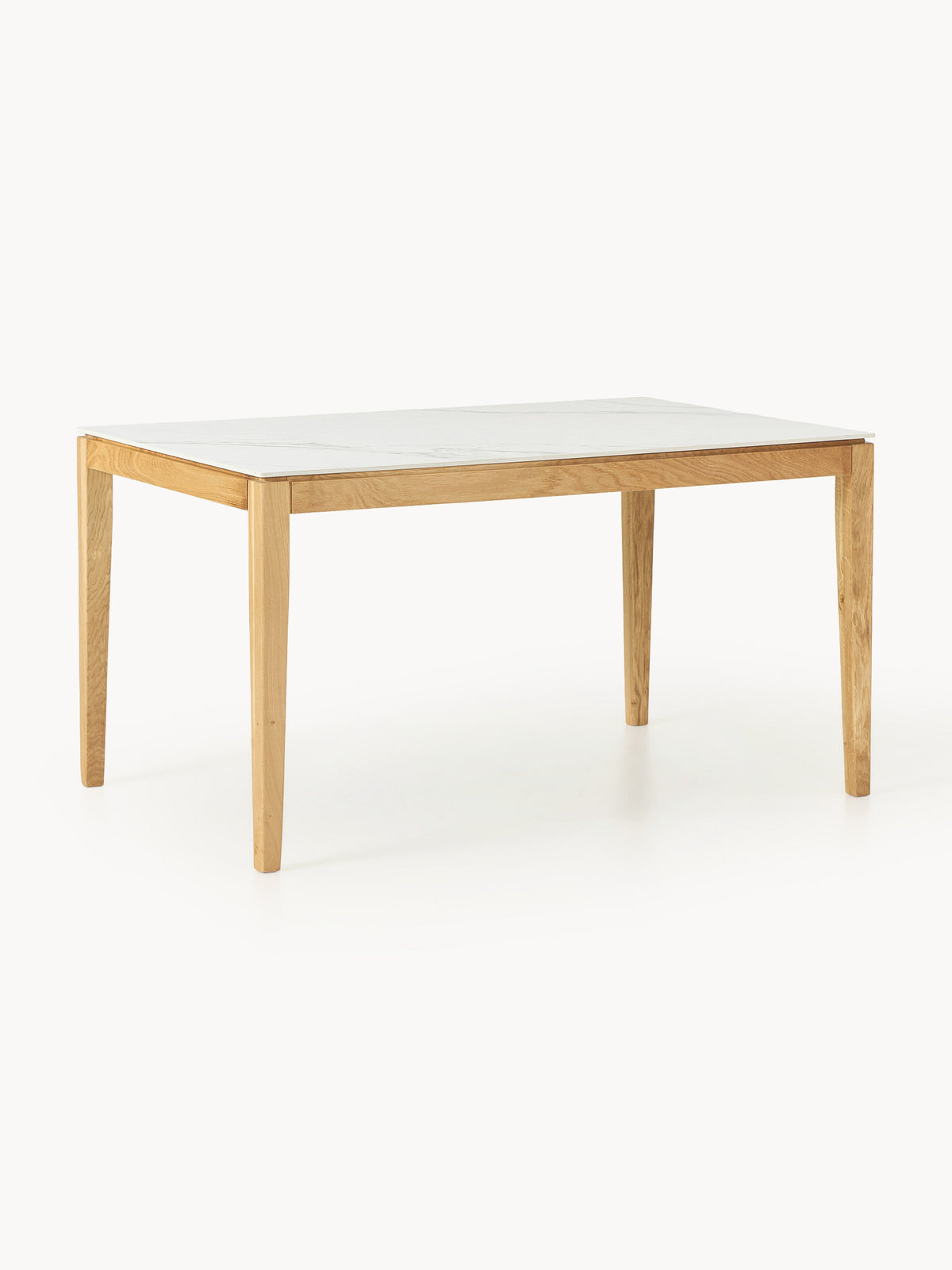 Jacksen Dining Table with Marble-Look Tabletop, in Various Sizes