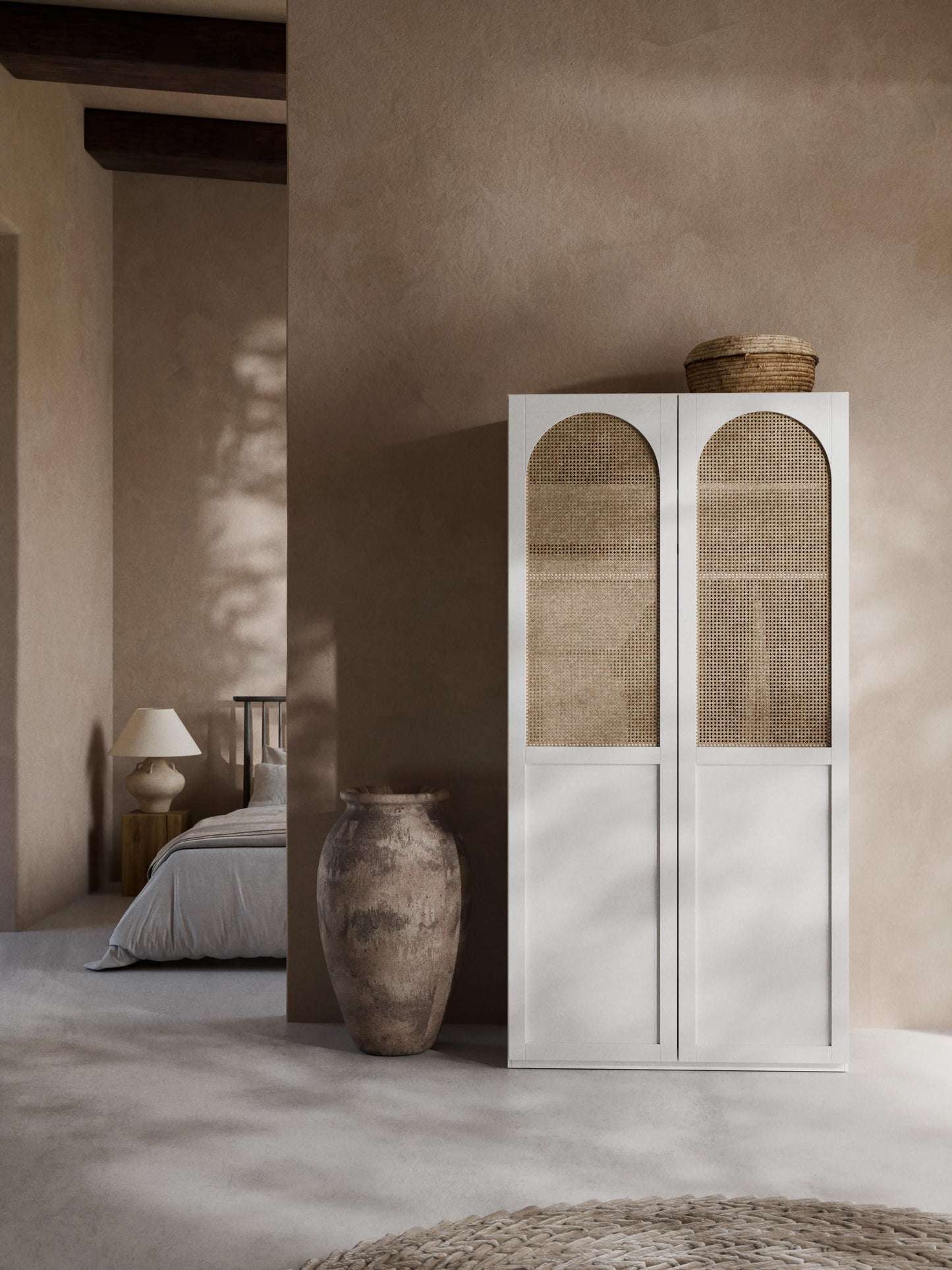 Jeanine Modular Hinged-Door Wardrobe, 100 cm Wide, in Various Sizes