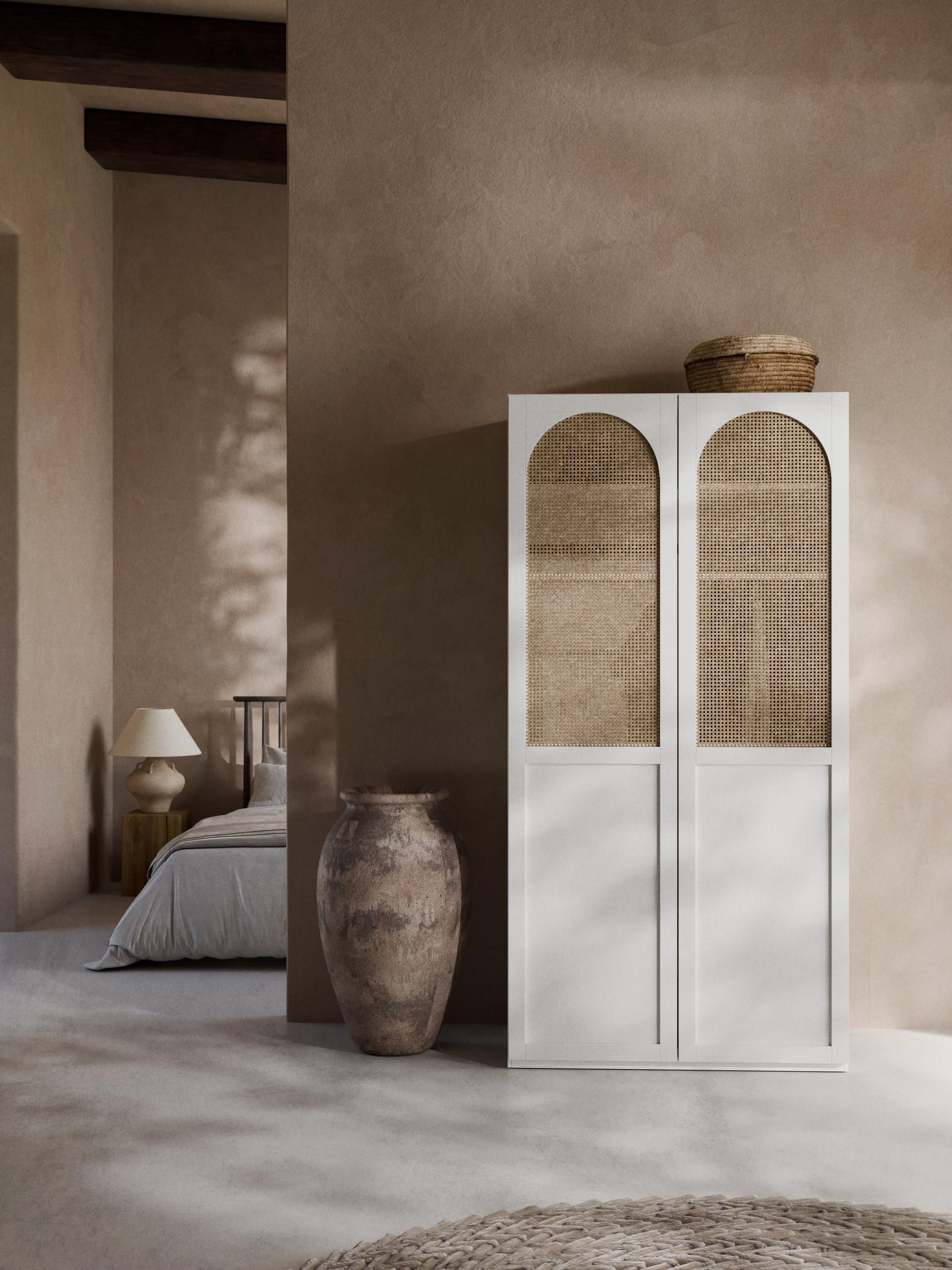 Jeanine Modular Hinged-Door Wardrobe, 100 cm Wide, in Various Sizes
