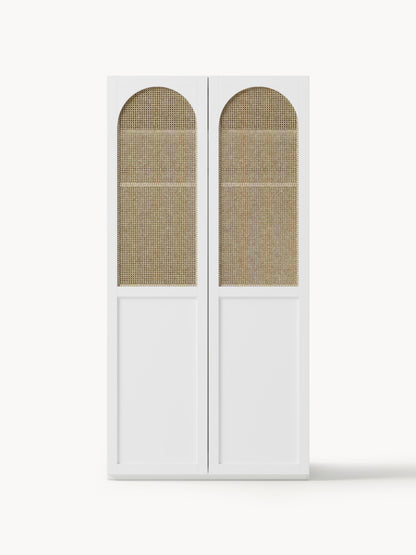 Jeanine Modular Hinged-Door Wardrobe, 100 cm Wide, in Various Sizes