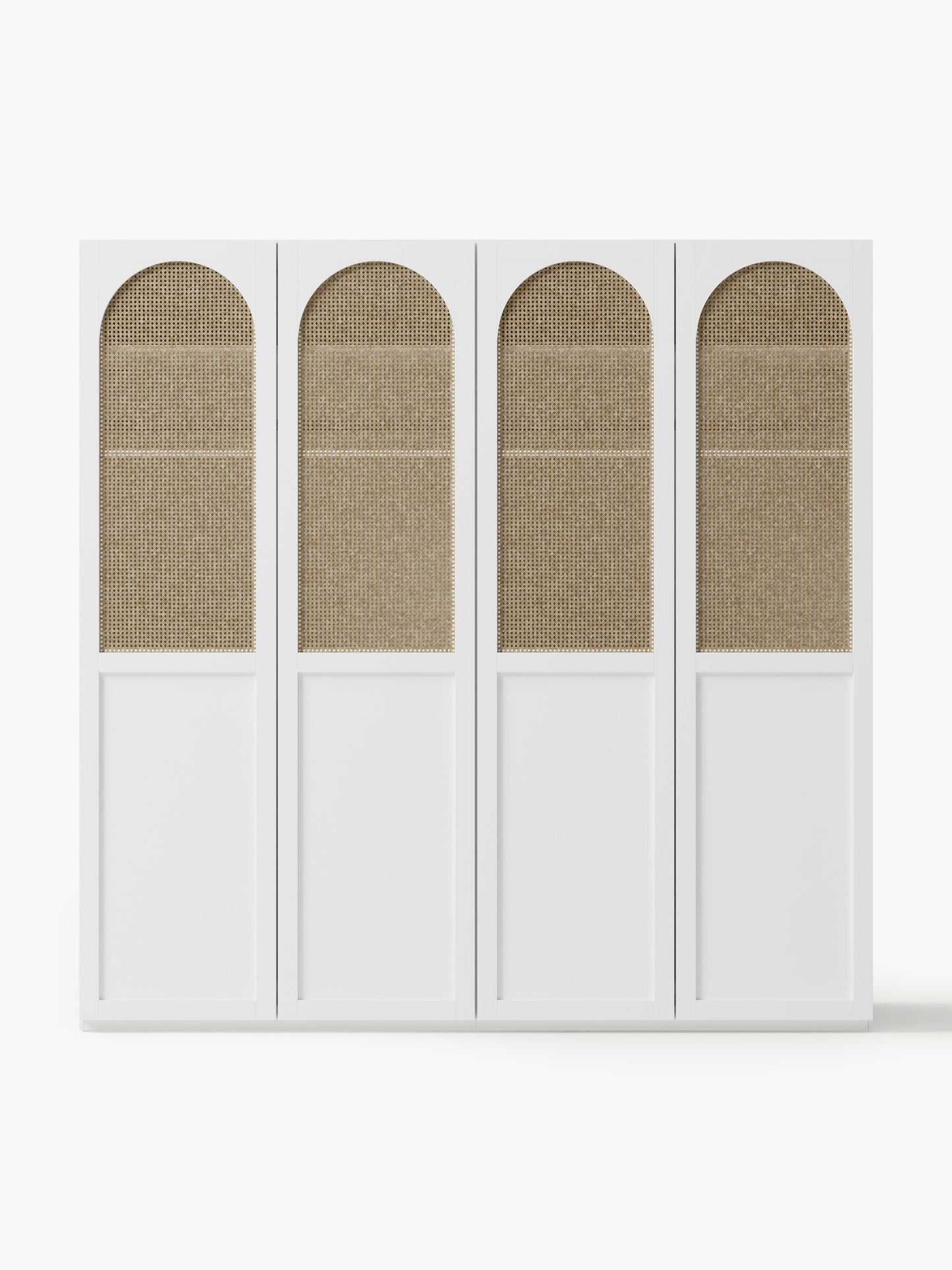 Jeanine Modular Hinged-Door Wardrobe, 200 cm Wide, in Various Sizes