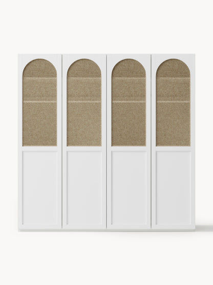 Jeanine Modular Hinged-Door Wardrobe, 200 cm Wide, in Various Sizes