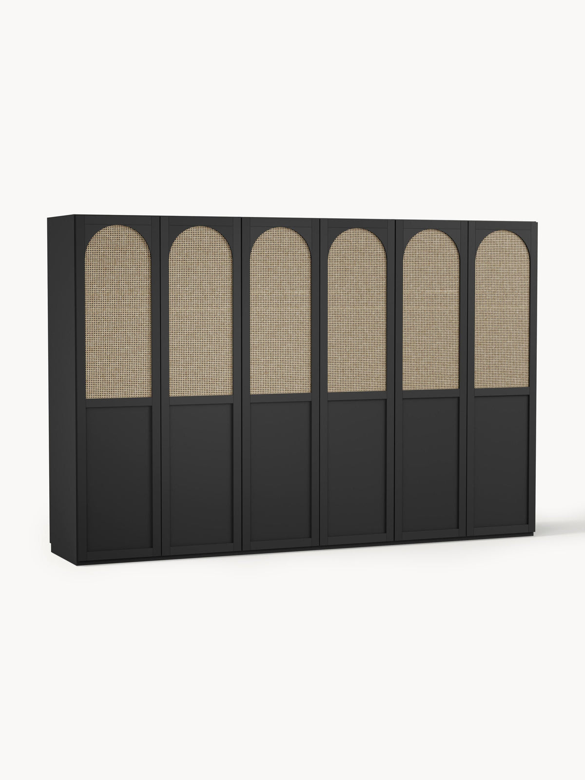 Jeanine Modular Hinged-Door Wardrobe, 300 cm Wide, in Various Sizes