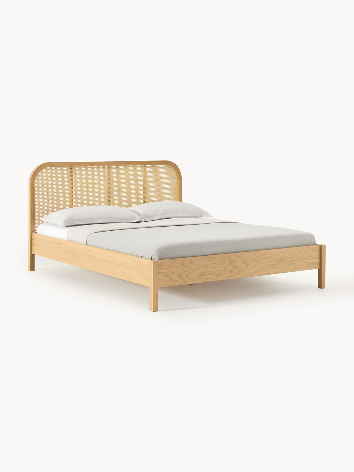 Jonell Wooden Bed with Vienna Cane Headboard