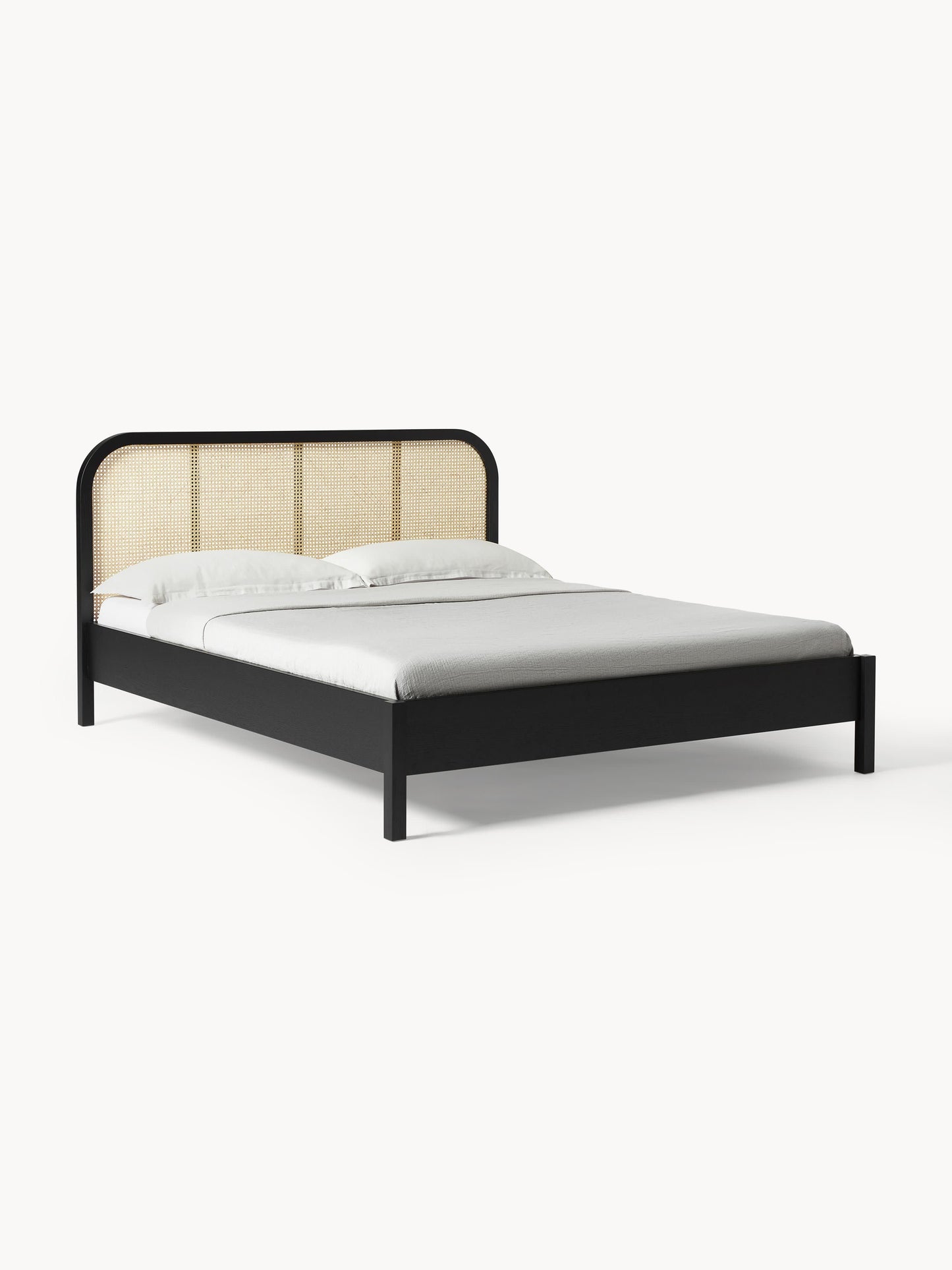 Jonell Wooden Bed with Vienna Cane Headboard