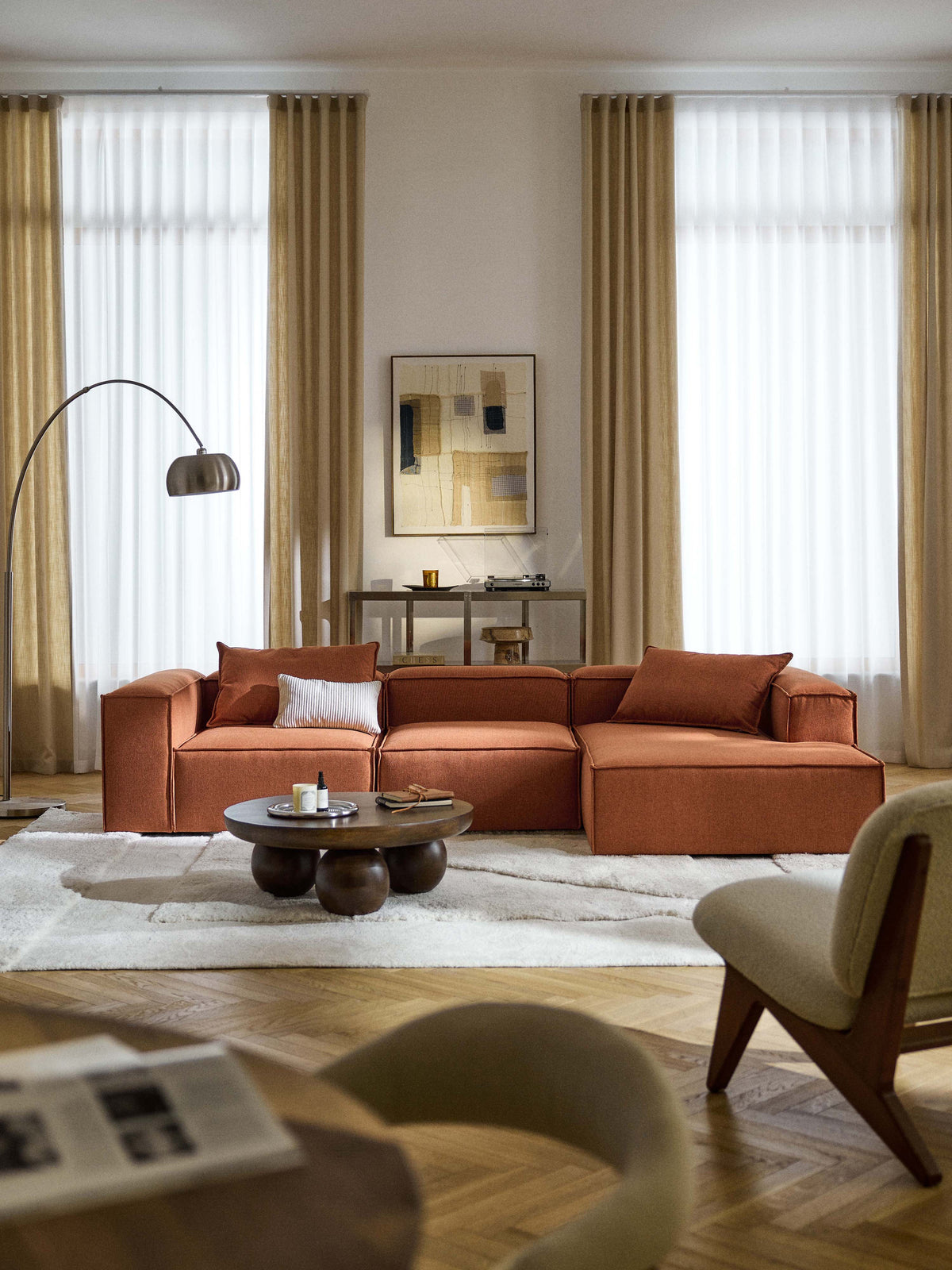 Lennox 4-Seater Modular Corner Sofa