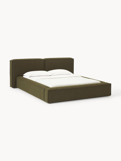 Lennox Bouclé Upholstered Bed with Storage