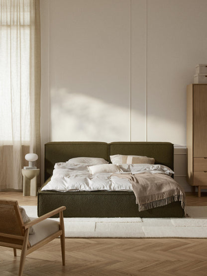 Lennox Bouclé Upholstered Bed with Storage