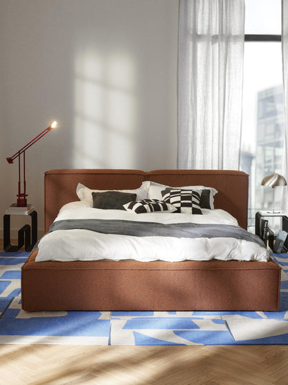 Lennox Bouclé Upholstered Bed with Storage