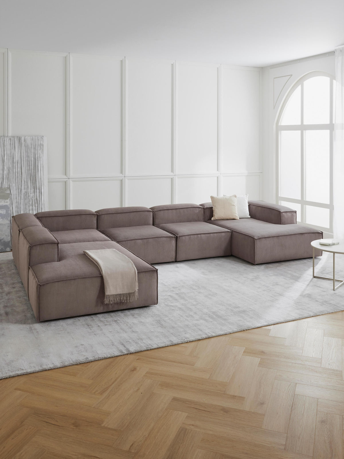 Lennox Corduroy Ottoman Corner Module