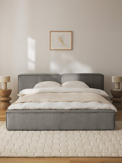 Lennox Corduroy Upholstered Bed