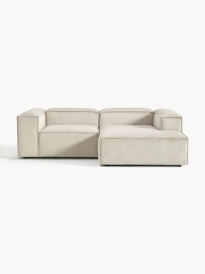 Lennox Modular Corduroy Corner Sofa (2-Seater)