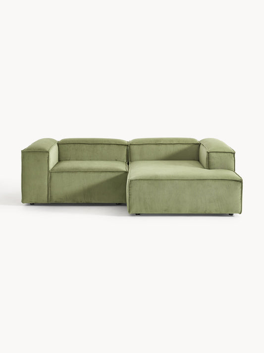 Lennox Modular Corduroy Corner Sofa (2-Seater)