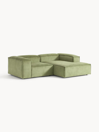 Lennox Modular Corduroy Corner Sofa (2-Seater)