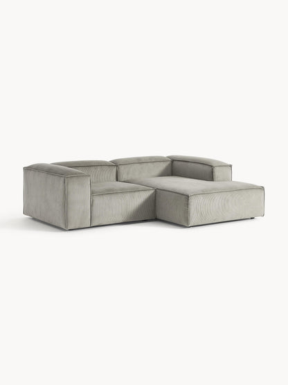 Lennox Modular Corduroy Corner Sofa (2-Seater)