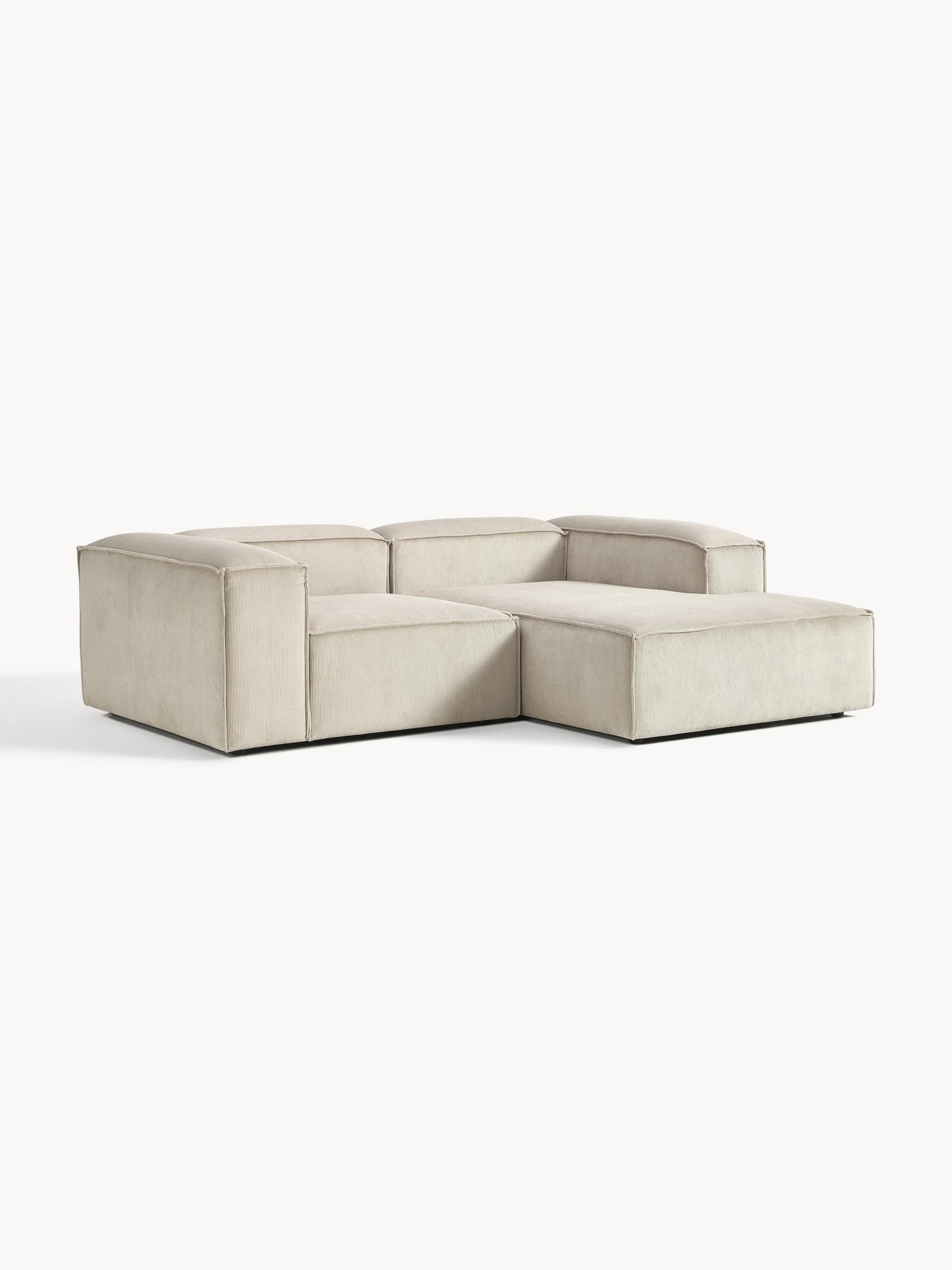 Lennox Modular Corduroy Corner Sofa (2-Seater)