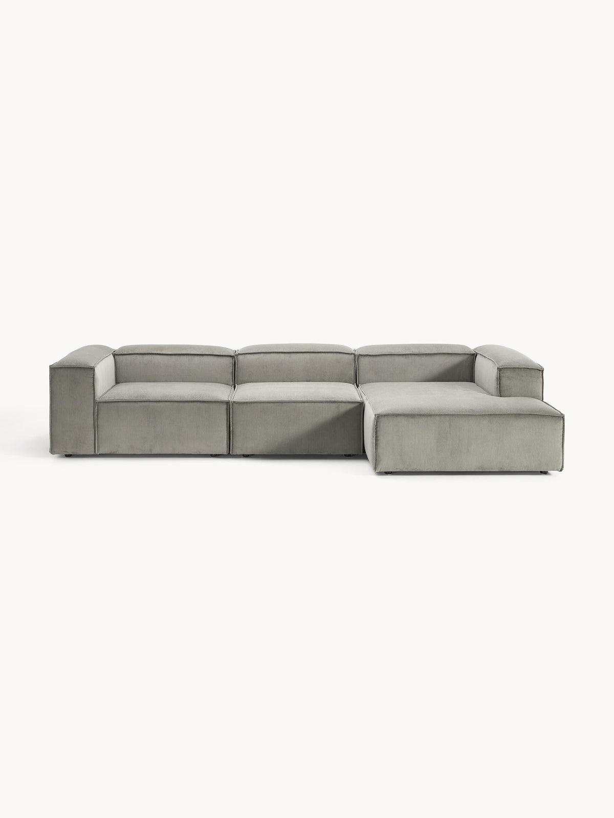 Lennox Modular Corduroy Corner Sofa (4-Seater)