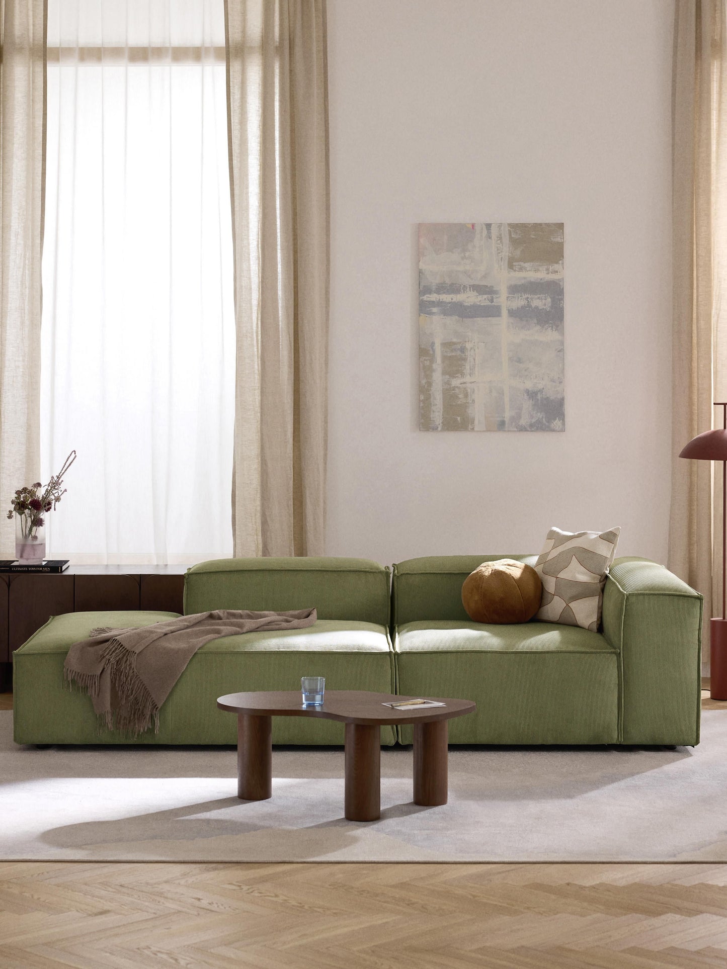 Lennox Modular Corduroy Ottoman
